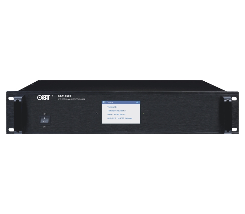 IP數字網絡廣播機架式終端控制器 OBT-9928